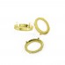 DZ 3002 oval Shape metal claw open Settings with 4 holes